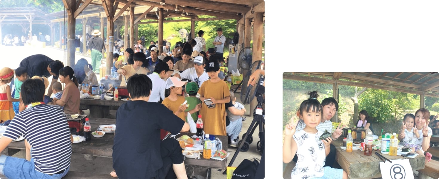 楽しくBBQ♪