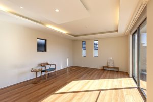 注文住宅のリビング写真
