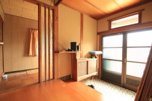 リノベーション前の伝統を感じられる日本家屋平屋の玄関